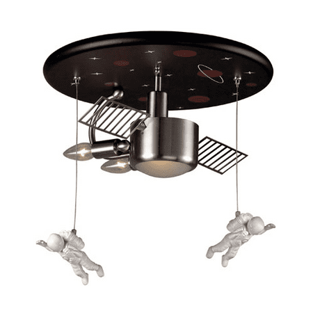 Nickel 16 Light - Semi Flush 1 Light With Satin Nickel Finish Medium Base 16 inch 60 Watts - World of Lamp