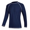 WEILANXIN Store Weilanxin Long Sleeve Swim Shirts for Men Sun Protection Shirt Running Rashguard UPF 50+ UV Swimwear Athletic Workout NavyBlue Size S