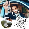 thumbnail image 2 of Hearth & Gear Stainless Steel Metal Family Holiday Key Chain For Father And Daughter. Key Rings Small Heavy Duty Key Rings Acrylic Shapes Blanks for Wallet Womens round Key Ring Wristband Ring Holder, 2 of 7