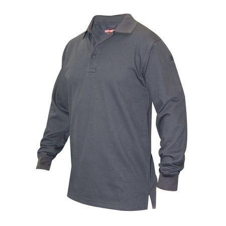 Mens Tru-Spec 24-7 Long Sleeve Polo Shirt Navy Blue