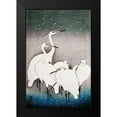thumbnail image 2 of Koson, Ohara 17x24 Black Modern Framed Museum Art Print Titled - Group of Egrets, 2 of 5