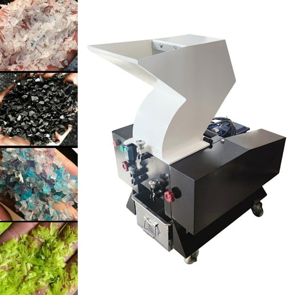 INTBUYING Type 180 Electric Plastic Shredder Plastic Bottle Crusher Grinder Granulator 220V White