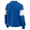 thumbnail image 5 of Women's Fanatics Royal Los Angeles Dodgers Oversized Toss Sweep Raglan Pullover Sweatshirt, 5 of 5