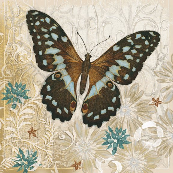 Marmont Hill "Brown Butterfly" Painting Print on Canvas