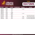 thumbnail image 3 of Metrix Premium Chassis Parts - Front Semi-Metallic Disc Brake Pad Set D1210 Fits Toyota RAV4 Scion xD xB Pontiac Vibe Coralla Matrix, 3 of 9