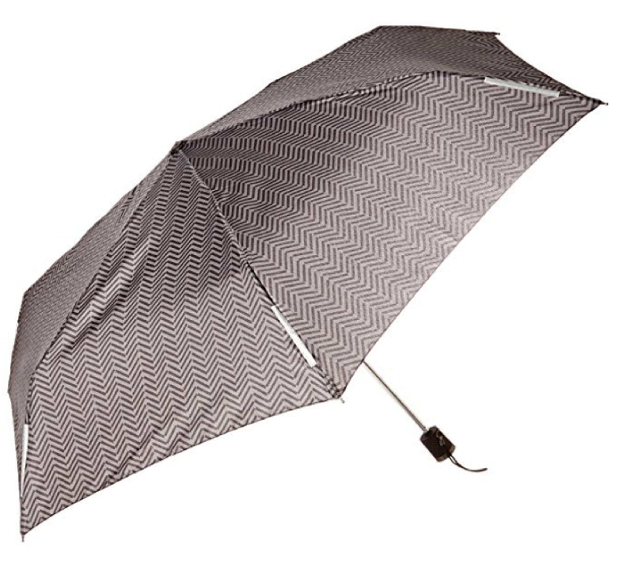 Totes Light N' Go Trekker Umbrella With Manual Open Grey/Black Tread