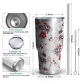 thumbnail image 6 of 30oz Pioneer Flower Tumblers Stainless Steel Tumbler with Lid and Straw,Vacuum Insulated Double Wall Travel Tumbler Cups Mug with Cleaning Brush for Coffee,Tea, 6 of 7
