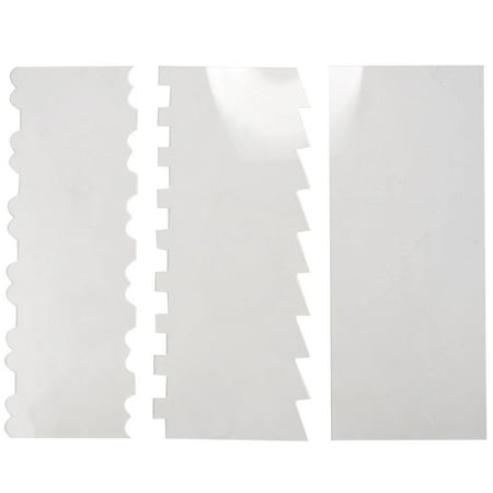

6 Pieces Acrylic Cake Scraper Decorating Contour Comb Cake Edge Smoother Tool Pastry Kitchen Baking Tools in 11 Patterns