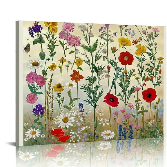 Autua Wall Decor Canvas Print for Bathroom Ready to Hang Home Art 16x12in