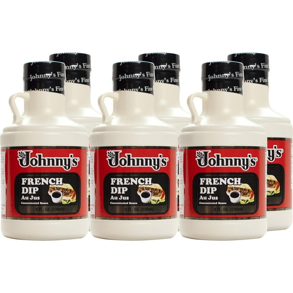 Johnny's French Dip Au Jus Concentrated Sauce - 8 Fl Oz, 6 Pack