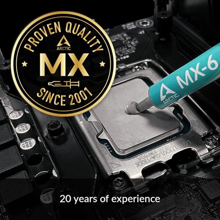 Mxクリーナー付き ARCTIC MX-6 4g CPU アークティック MX4 グリス 熱伝導グリス 低熱抵抗 低粘性 長期不硬化 非導電性 シリコングリス CPU 冷却グリス