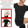 thumbnail image 4 of Mens Body Shaper Belly Control Shapewear Man Shapers Modeling Underwear Waist Trainer Corrective Posture Slimming Vest Corset Sleeveless Gray 3XL, 4 of 6