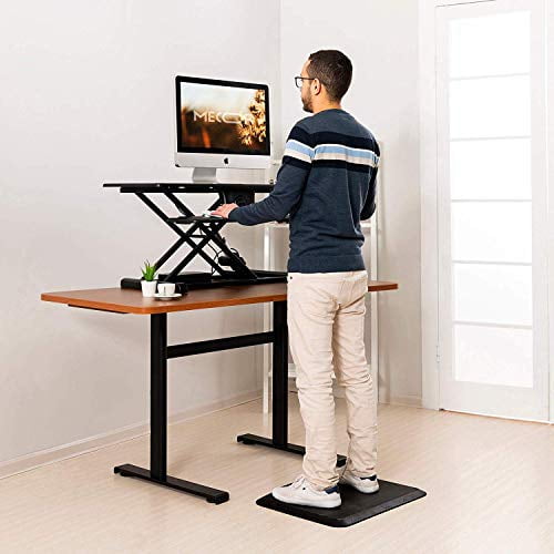 Electric Height Adjustable Standing Desk Converter Stand up Power Riser