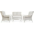 thumbnail image 2 of Patio Conversation Set 3-Piece Outdoor Wicker Arm Chairs Cushioned with HIPS Coffee Table, 2 of 7
