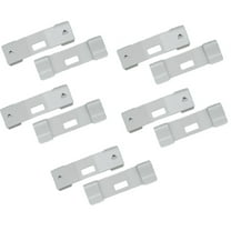 10 Pack Vertical Blind Vane Saver - White Curved Repair Clips - Fixes Broken Vanes