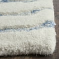 thumbnail image 2 of SAFAVIEH Bella Goran Abstract Bursting High-Low Wool Area Rug, Dark Blue/Ivory, 2'6" x 4', 2 of 4