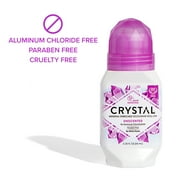 Crystal Body Mineral-Enriched Deodorant Roll-On, Unisex, Unscented, 2.25 fl oz