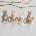 thumbnail image 4 of 1 pieza de muñeco de peluche blanco, ángel, niña, alce, muñeco de nieve, colgante para árbol de Navidad, adorno colgante, regalos de Año Nuevo, decoración de la habitación del hogar, 4 of 5