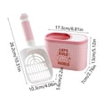 thumbnail image 3 of 2 In 1 Cat Litter Scoop With Storage Box Wall Hanging Cat Litter Shovel Waste Remover Portable Cat Cleaning Tool For Daily Cat Care Odor Control, 3 of 6