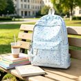 thumbnail image 3 of Polka Dot Backpack with Star Charm, Breathable Back Panel, Spacious Interior, Lightweight Daypack for Daily Activities and Fashion Look, 3 of 3