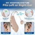thumbnail image 3 of MEDca Small Rechargeable Digital Hearing Amplifier with 3 Earplugs, Multicolor, 3 of 9