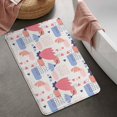 thumbnail image 2 of 20x32 Inch Ultra Soft Faux Bath Mat Non Slip Absorbent Microfiber Bathroom Rug, Colorful Bricks, Patterns, 2 of 4