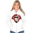 thumbnail image 4 of Betty Boop Zombie Love Heart Zip Hoodie Sweatshirt Women Brisco Brands S, 4 of 6