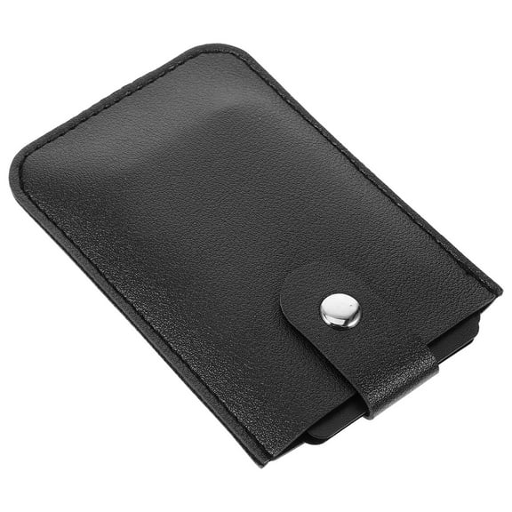 Hemoton  Credit Card Holder Wallet Drivers License Machine Chain Miss Black