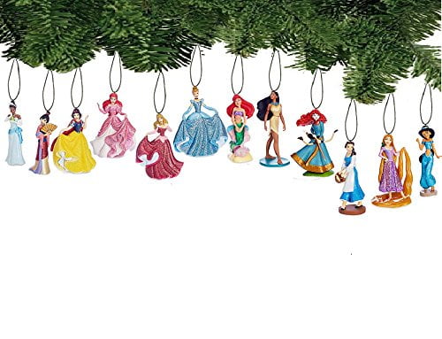 Disney Princess Holiday Ornament Set of 12 PC