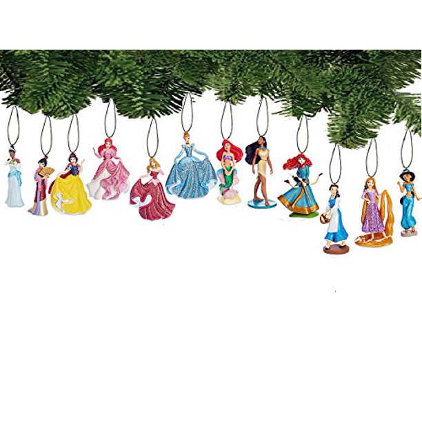 Disney Princess Holiday Ornament Set of 12 Pc