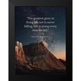 thumbnail image 2 of ArtsyQuotes 15x18 Black Modern Framed Museum Art Print Titled - Nelson Mandela Quote: Rising Every Time, 2 of 5