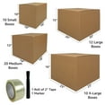 UBMOVE Moving Boxes 5 Room Economy Kit 52 Count - Walmart.com