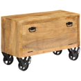 thumbnail image 1 of vidaXL Shoe Cabinet 86x35x55 cm Solid Mango Wood, 1 of 4