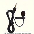 thumbnail image 2 of CNKOO Mobile Karaoke Microphone Mini Mobile Interview Recording Omnidirectional Microphone Clip Style Mobile Microphone ZZZ, 2 of 5
