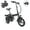 Black, variant on Kunyun 48V 400W Adult Electric Bikes,14" Tires, 20mph, 19-22mi Range, Dual Disc Brakes, Adjustable Seat, Removable Basket, Folding Design white