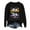 Black, variant on Women Halloween Sweatshirts Funny Emotions Vertical Eye Panel Print Blouses Casual Crewneck Fall Pullover Tops