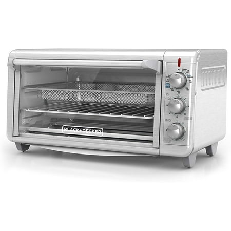 

Black+Decker TO3265XSSD Extra Wide Crisp \u2018N Bake Air Fry Toaster Oven Silver Fits 9 x 13 Pan
