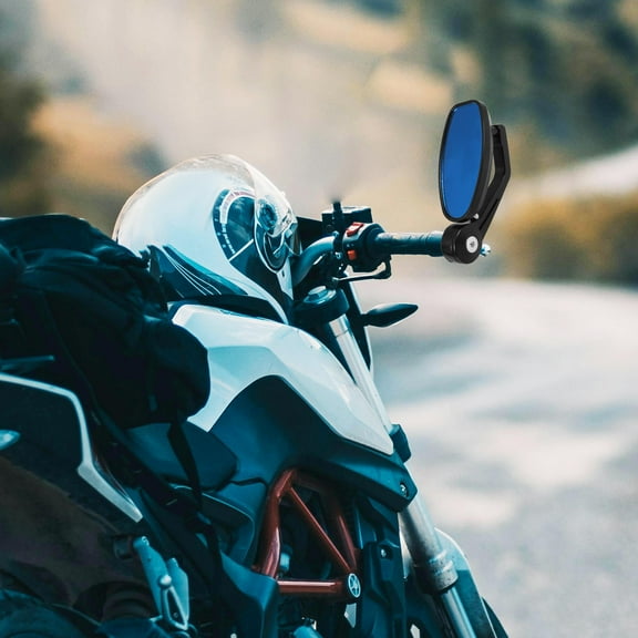 FRCOLOR 1 Pair Aluminum Motorcycle Side Mirrors 22mm Handlebar Mirrors Adjustable Motorbikes Rear View Mirrors for Scooters Bicycles