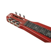 Rogue RLS-1 Lightweight Steel Lap Guitar with Stand and Gig Bag, Metallic Red