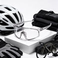 thumbnail image 4 of LOWLHOME 2026 New Photochromic Cycling Sunglasses,Bold Square Full Rim Sport Riding Glasses,Polarized Sports Sunglasses for Men Women,UV400 Protection Sun Glasses for Running Cycling Fishing(White), 4 of 6