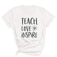 thumbnail image 2 of ALLLIST Summer Tops for Women White Crew Neck T-Shirts Casual Graphic Short Sleeve Shirts Women's Clothing, 2 of 3