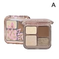 thumbnail image 1 of Mingxizhi Dynamic Four-Color Contouring Palette With Highlights - Body Palette With Matte Brightening Glitter Highlight Contouring Palette Recommendation, 1 of 1