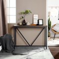 thumbnail image 1 of Homycasa 47-in Dark Brown Modern Console Table, 1 of 8