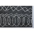 thumbnail image 3 of Ladole Rugs Tapis Moderne Doux et Synthétique à Motifs Treillis Gris-Ivoire, 3 of 4