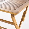 thumbnail image 4 of GDF Studio Rabion Outdoor Acacia Wood Folding Bistro Table, Teak, 4 of 9