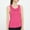 Hot Pink, variant on pstuiky Tank Top Women, Women Loose Fit Solid Color Breathable Sports Tank Top for Active Women, Lightweight Workout Shirt, Comfortable Casual Wear, Round Neck Design Army Green L