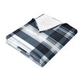 thumbnail image 3 of Black and White Stripes Throw Blanket 60" x 90" Soft and Warm Blankets for Couch Sofa and Bed, 3 of 7