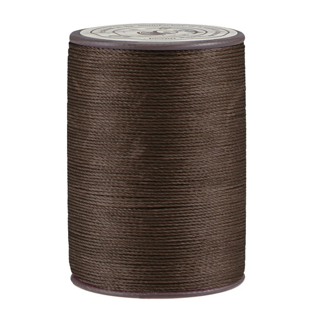 Unique Bargains Dark Brown Polyester Waxed Thread, 137 Yards