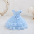 thumbnail image 7 of breaise Baby Girls Tulle Flower Dresses Princess Wedding Birthday Party Tutu Elegant Special Occasion Dress 7m-3Y, 7 of 7
