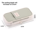 thumbnail image 2 of Estuche de almacenamiento grande para lápices con cremallera, bolsa organizadora de gran capacidad para caja de viaje de oficina, 2 of 6